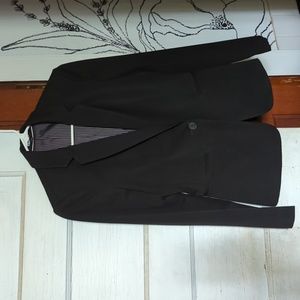 Express Editor Blazer - Size 6 - black, tailored fit, single button